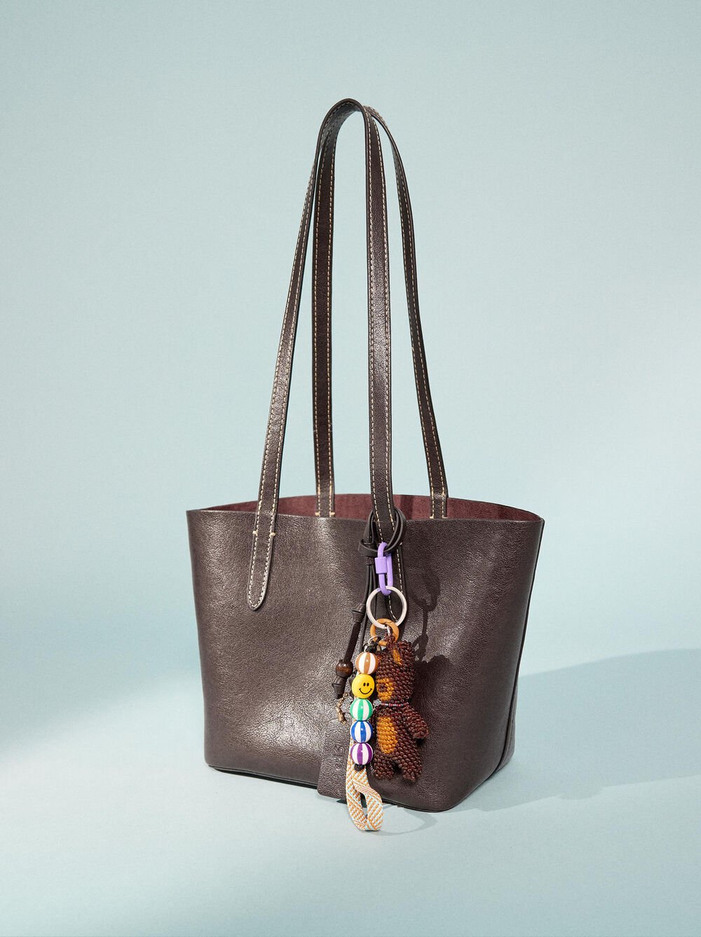 Reversible shopper bag with removable bag M